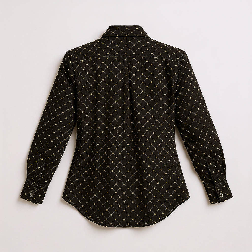 Button Front Shirt in Soft-Structured Linen