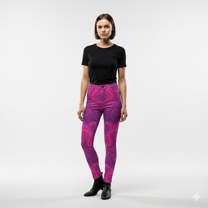 Skinny Jeans Purple Storm