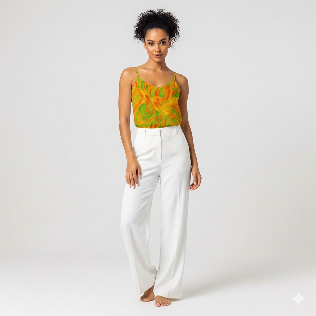 Camisole Fruity Noodles in Lightweight Organic Cotton Voile