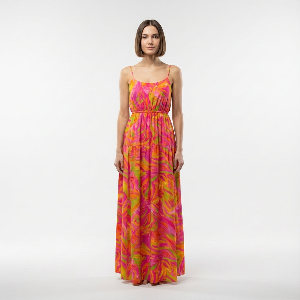 Maxi Dress - Pink Noodles 