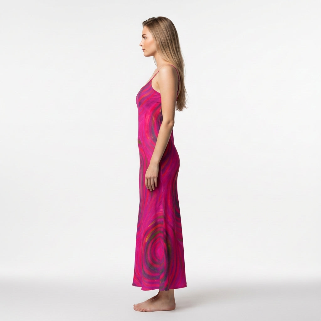 Bias Slip Dress Hot Pink Dream