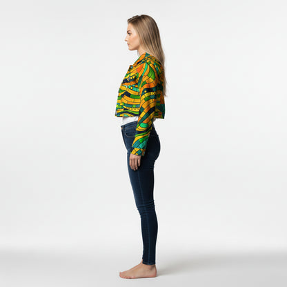 Cropped Jean Cotton Jacket Mosaic 11