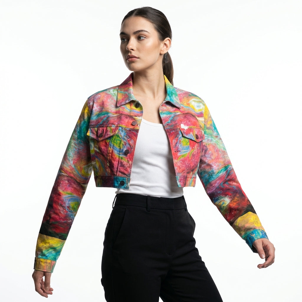 Cropped Jean Cotton Jacket Multiverse