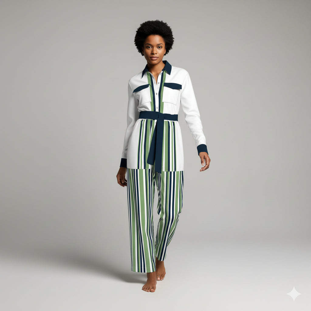 Button Front Jumpsuit