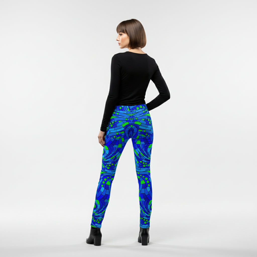 Slim Jeans – Abstract Line Art Print