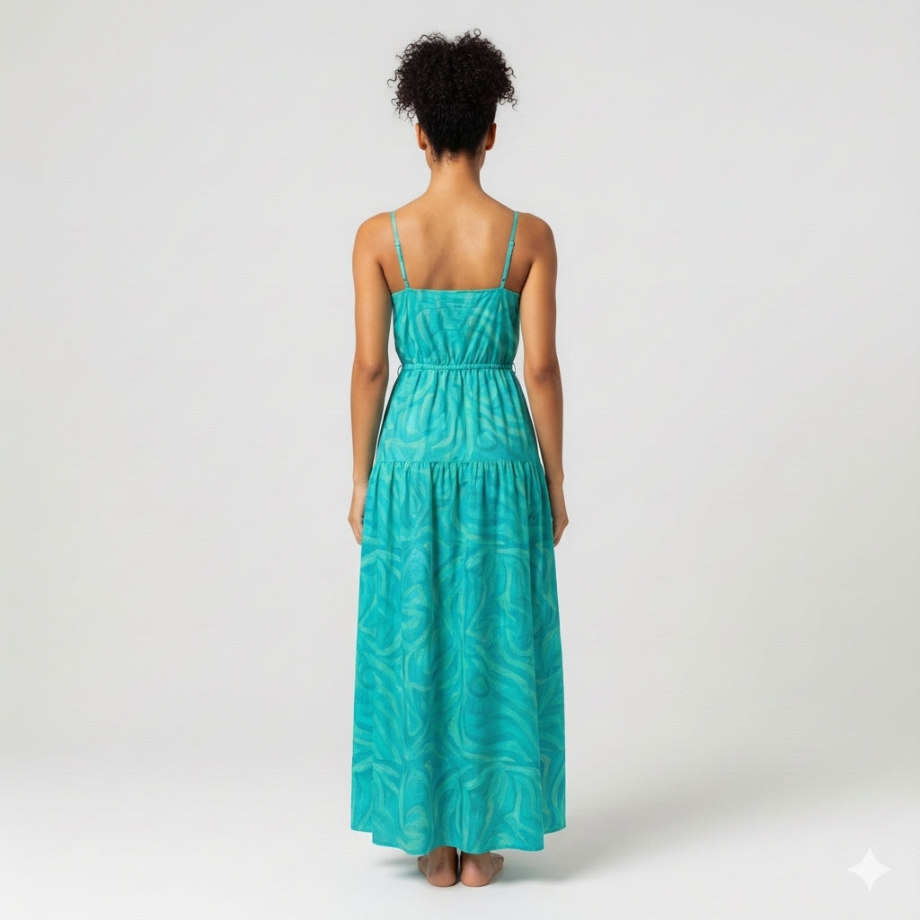 Maxi Dress Turquoise Noodles
