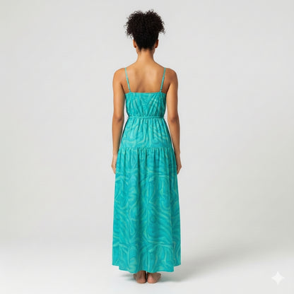 Maxi Dress Turquoise Noodles