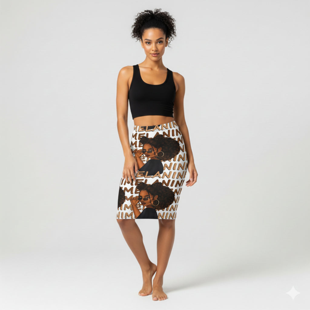 Body Con Short Knit Skirt – Melanin Muse Edition