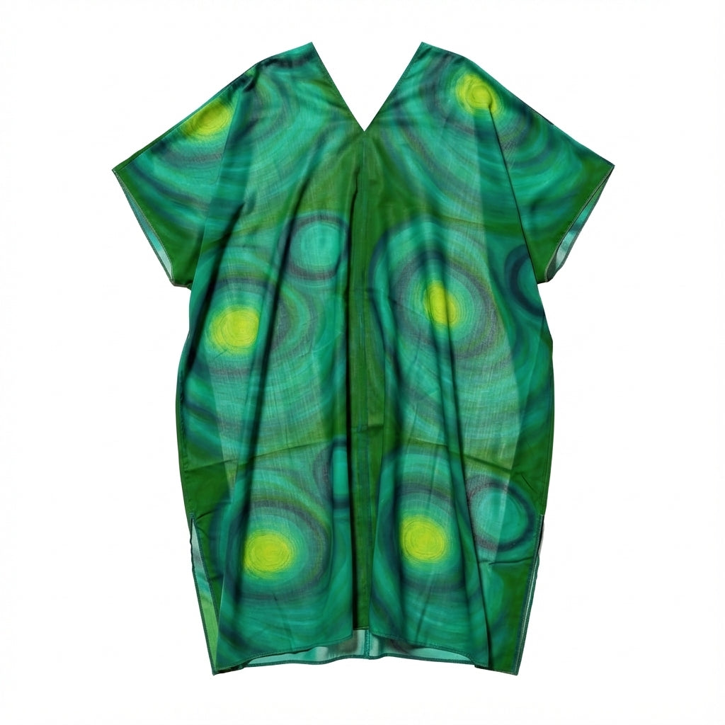 Caftan Crystal Child in Lightweight Organic Cotton Voile