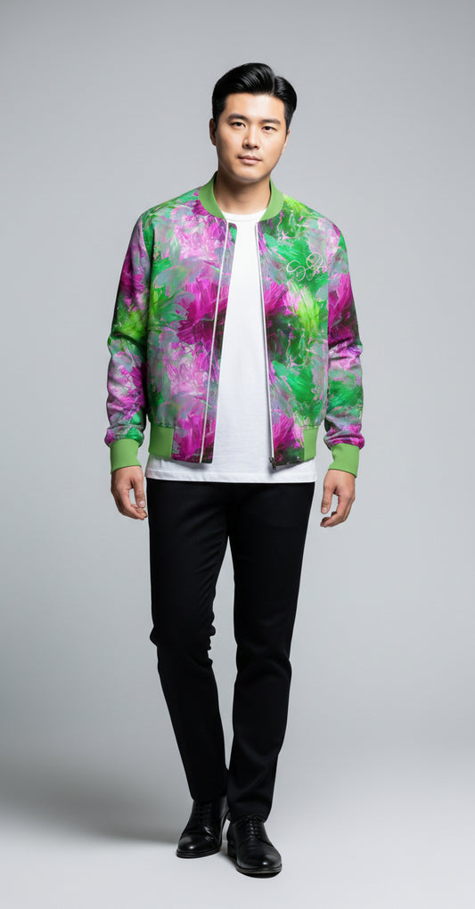 Alejandro Jacket – Zip Up Bomber in Midweight Tencel Dobby