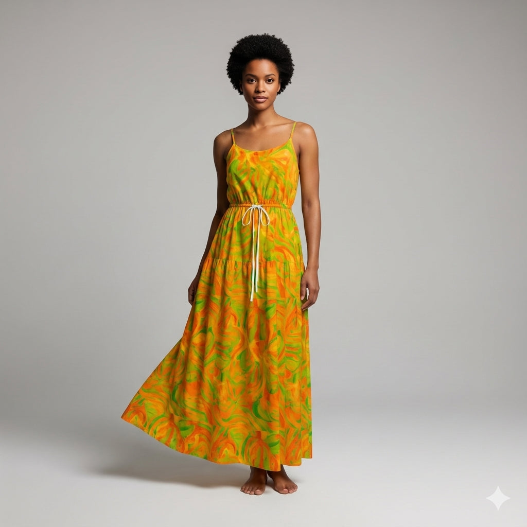 Maxi Dress Fruity Noodles
