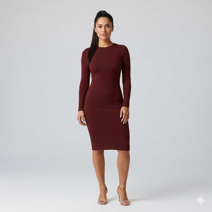 Body Con Basic Knit Dress
