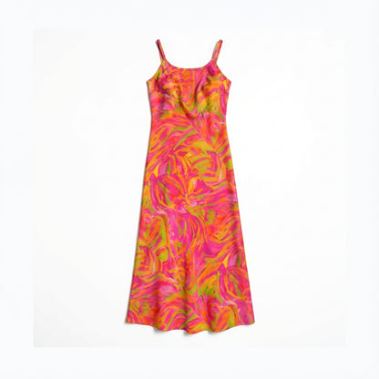 Bias Slip Dress Pink Noodles