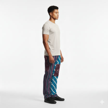 Reverse Boxy Carpenter Pant in Black Heavy Stretch Cotton Twill