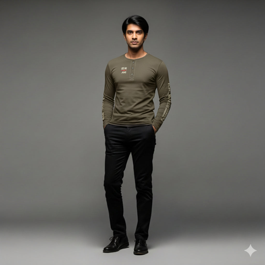 Wellspring Long Sleeve Henley – Source Edition