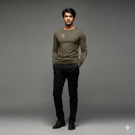 Wellspring Long Sleeve Henley – Source Edition