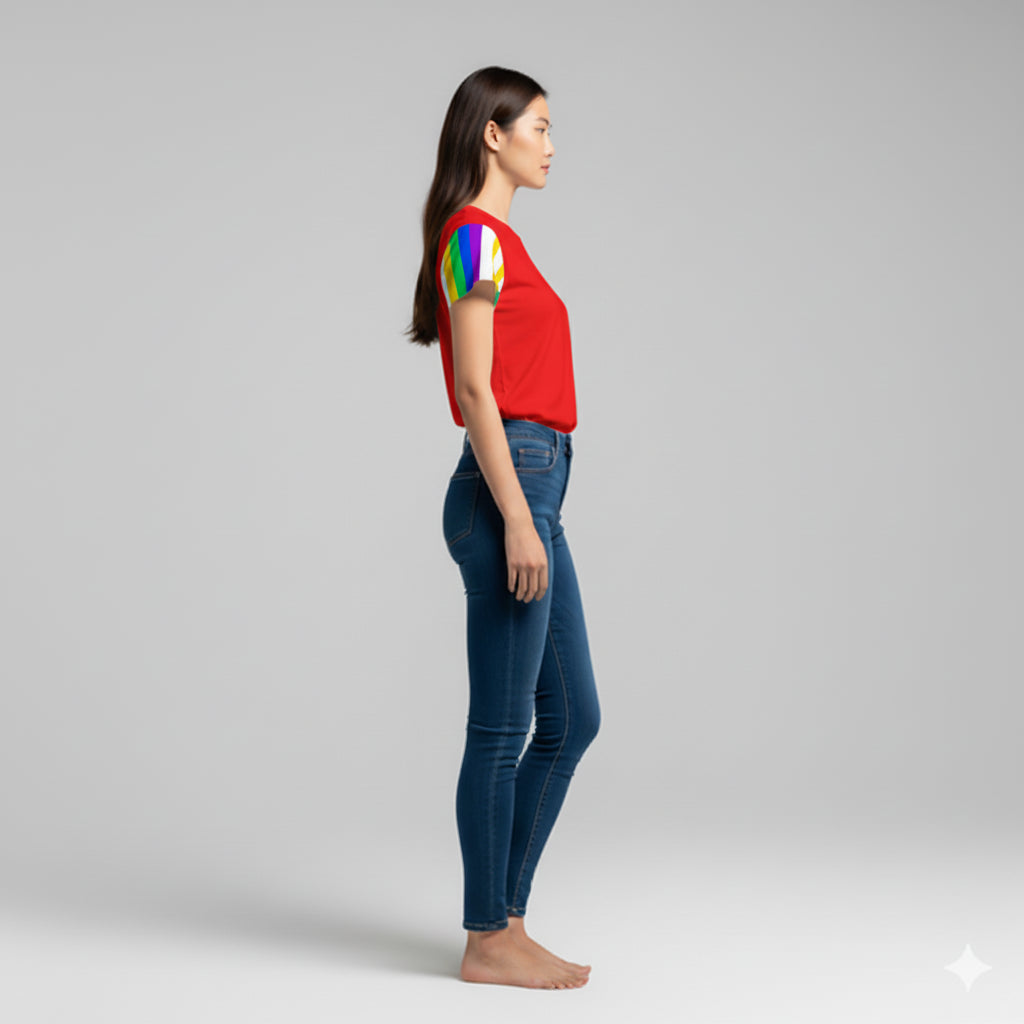 Short Sleeve T-Shirt in Visionary Red