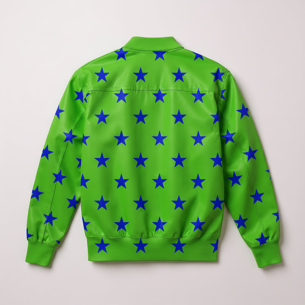 Snap Front Bomber Jacket in Fleece Back Stretch Organic Terry