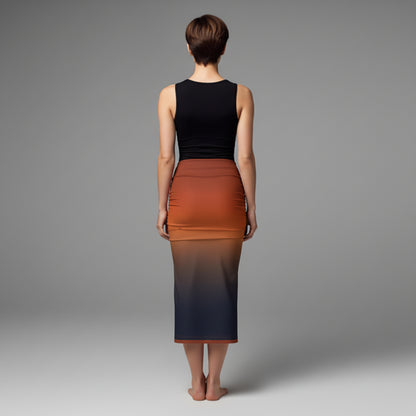 Odyssey Ombre Bodycon Midi Skirt