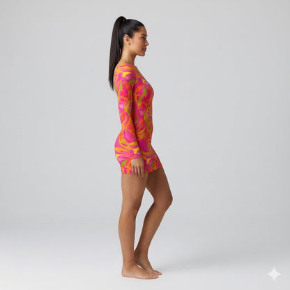 Pink Noodles Mini Dress