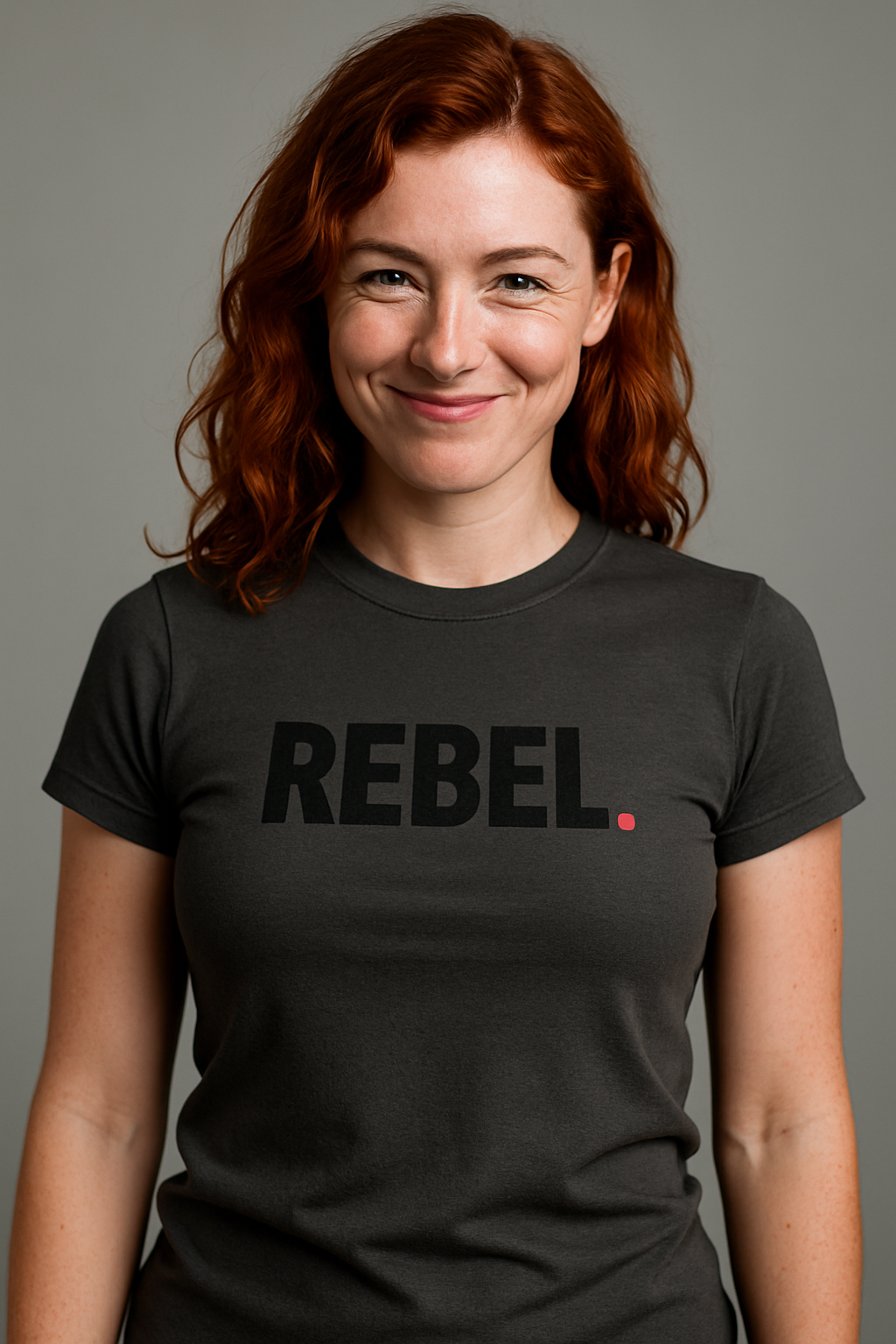 REBEL Baby T-shirt in Lightweight Stretch Cotton Jersey
