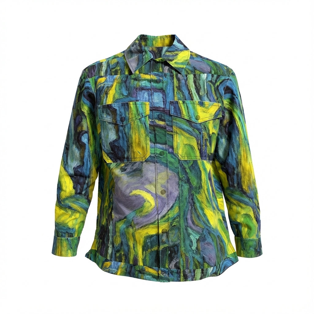 Jean Shirt Blue Jungle Shirt Jacket