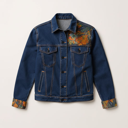 Molten Residue Jean Jacket Blue