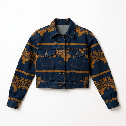 Zayna Cropped Denim Jacket