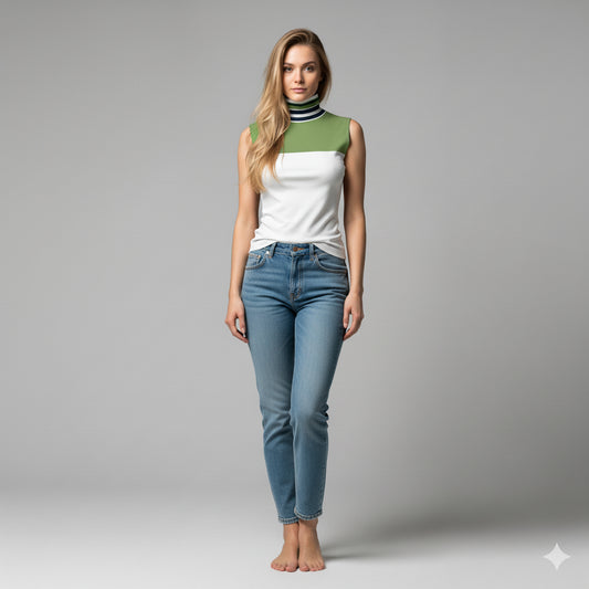 Sleeveless Turtleneck 