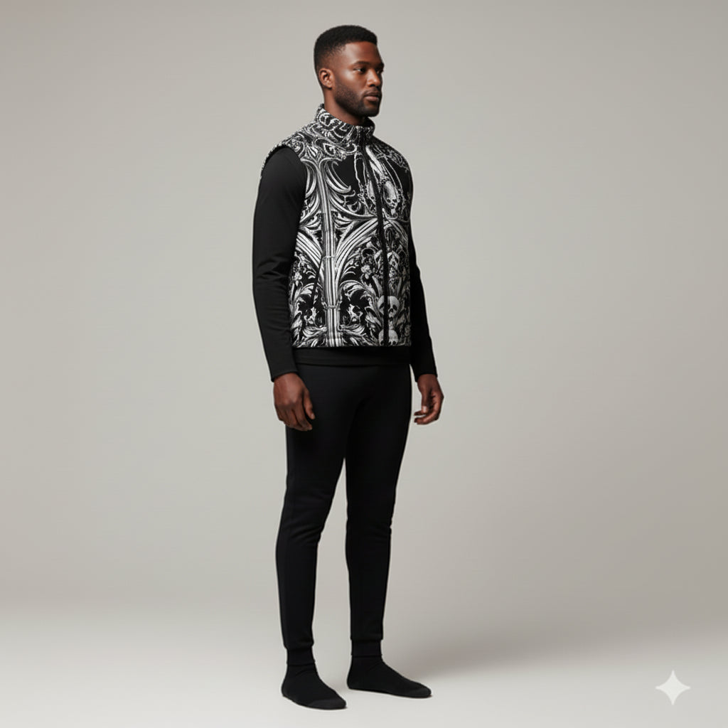 Skull Vest – Heavy Stretch Cotton Twill Gilet