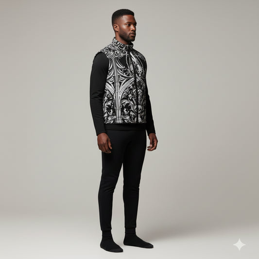 Skull Vest – Heavy Stretch Cotton Twill Gilet