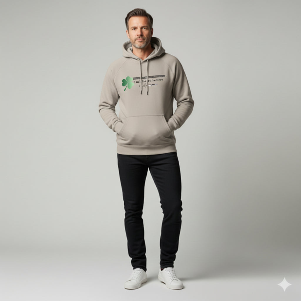 Half Raglan Sweatshirt Hoodie in Fleece Back Stretch Organic Terry