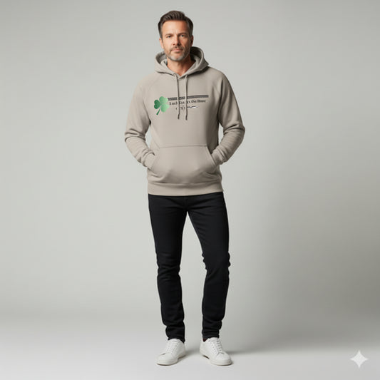 Half Raglan Sweatshirt Hoodie in Fleece Back Stretch Organic Terry