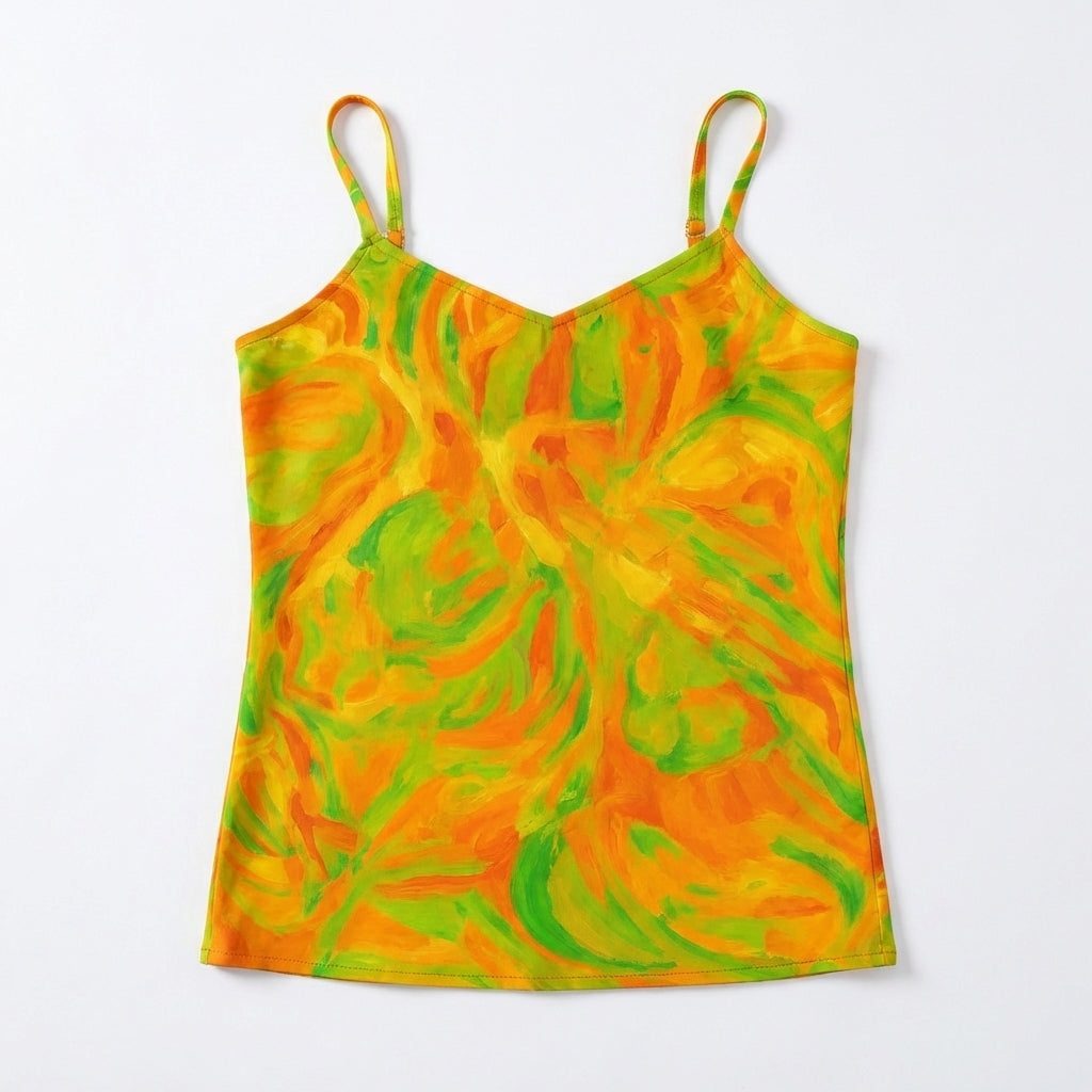 Camisole Fruity Noodles in Lightweight Organic Cotton Voile
