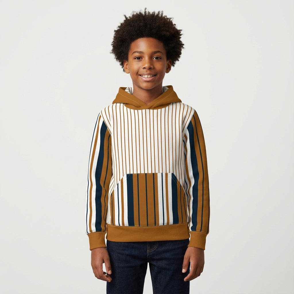 Striped Midweight Hoodie