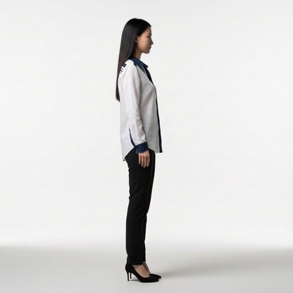 Striped Button Front Shirt