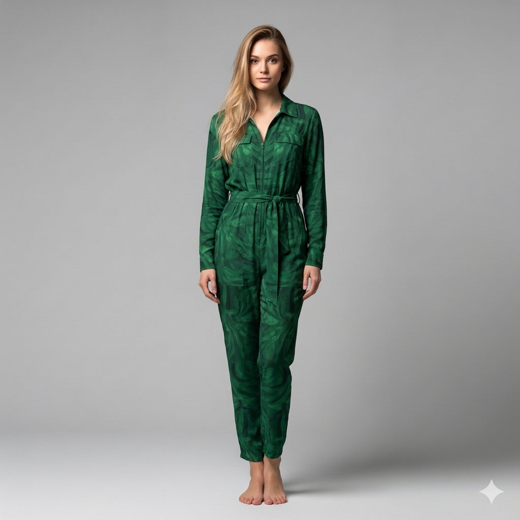 Jumpsuit Dark Green Noodles