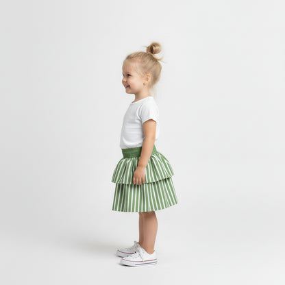 Smocked Ruffle Skirt 