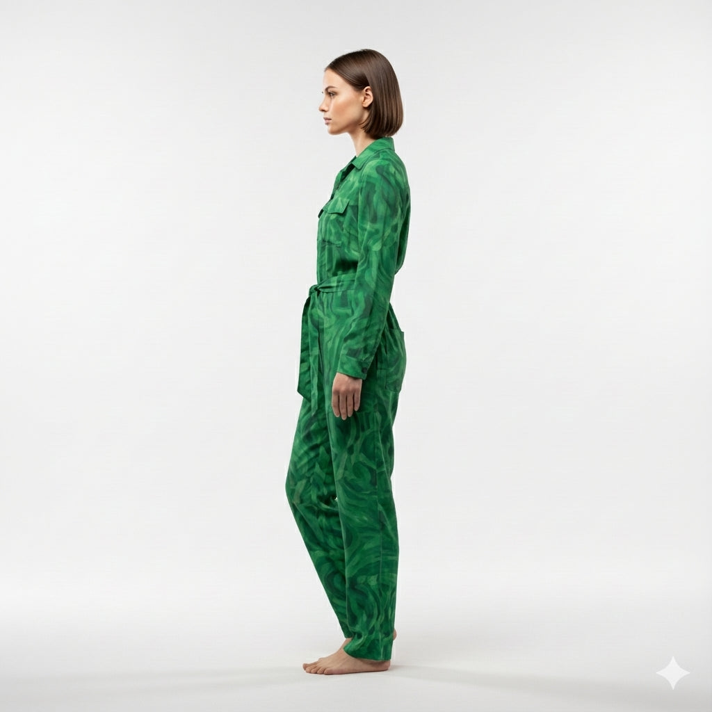 Jumpsuit Dark Green Noodles