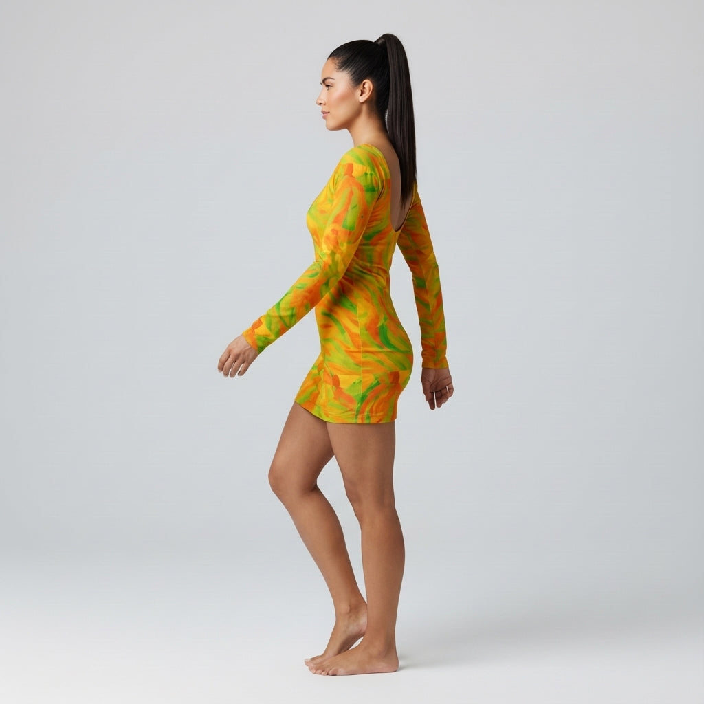 Fruity Noodles Mini Dress