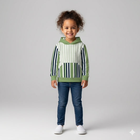 Striped Midweight Hoodie