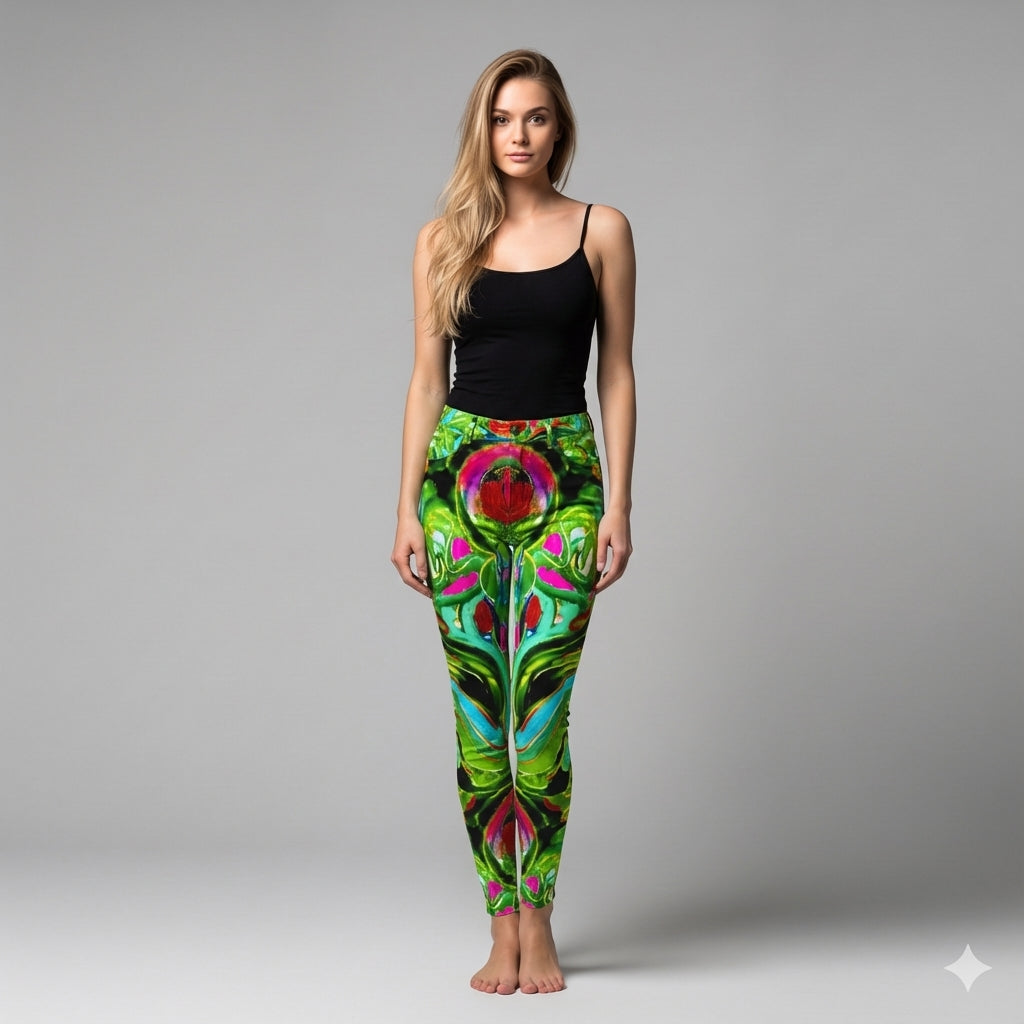 Skinny Jeans Pink Water Lilies