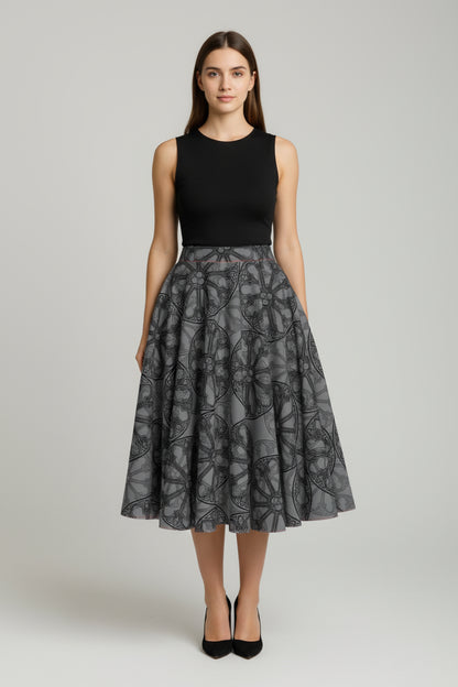 Rose Window Circle Skirt