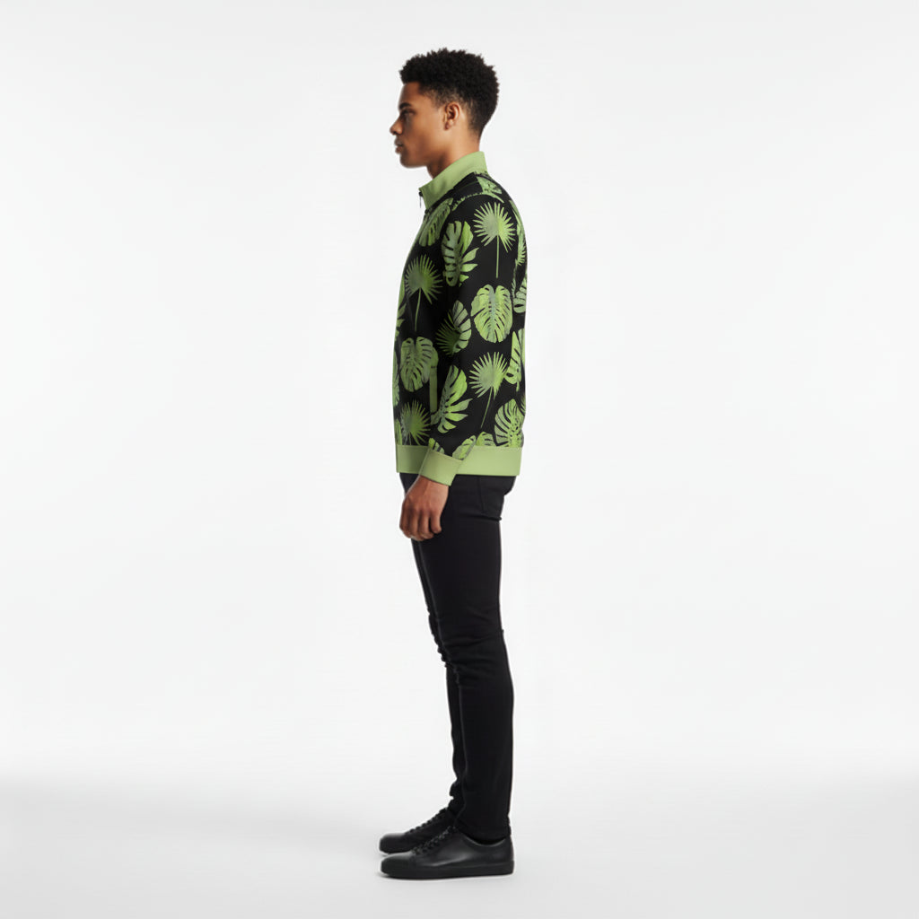 Men's Tropical Print Golf Jacket