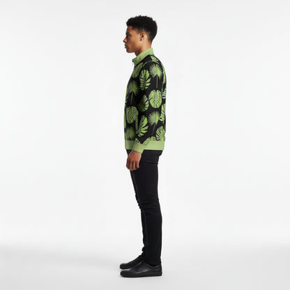 Men's Tropical Print Golf Jacket