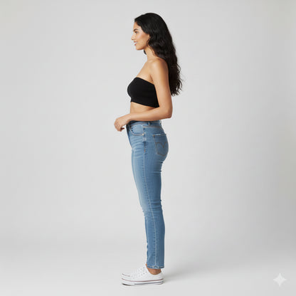 Essential Black Bandeau Top – The Definitive Minimal Moment
