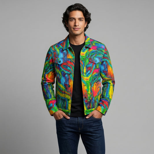Jean Jacket Green Jungle