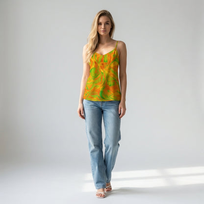 Camisole Fruity Noodles in Lightweight Organic Cotton Voile