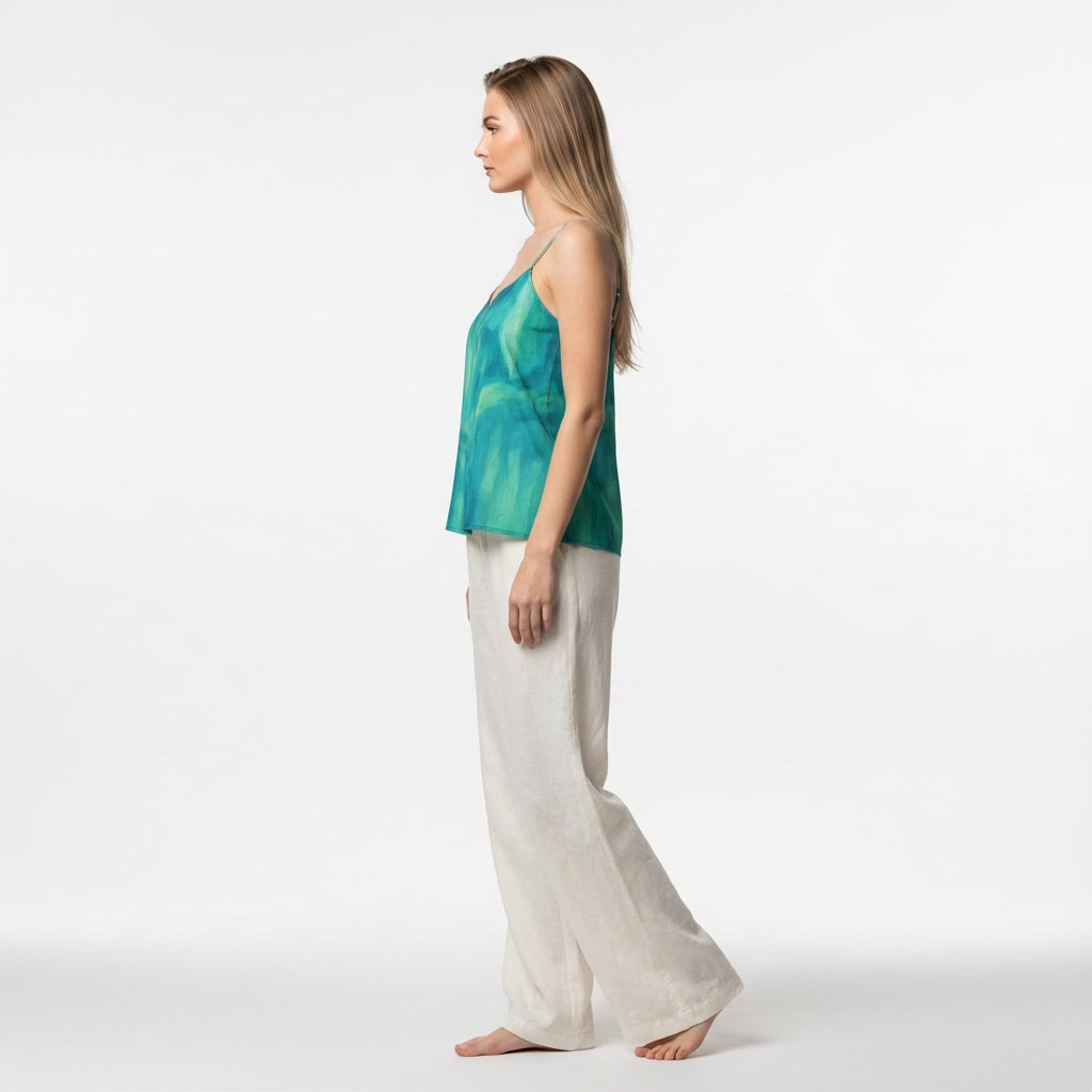 Camisole Turquoise Watercolors