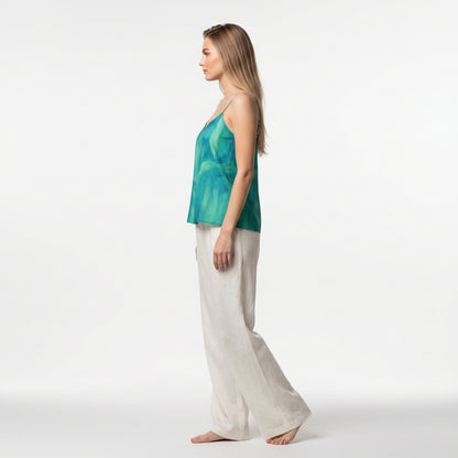 Camisole Turquoise Watercolors